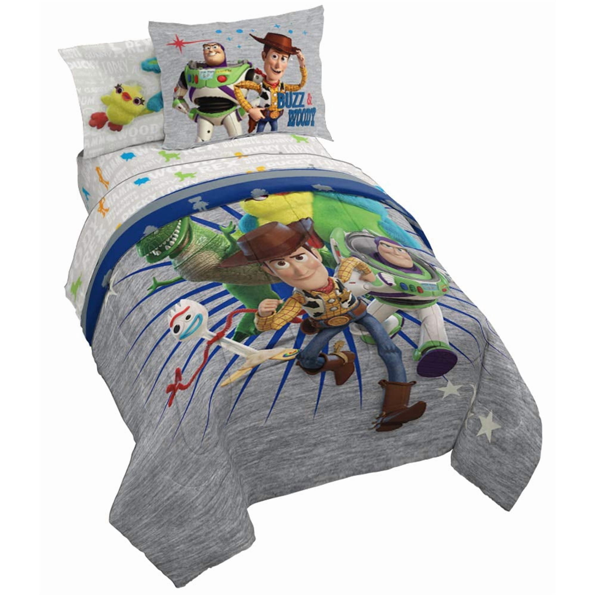 Jay Franco - Juego De Cama Disney Pixar Toy Story 4 Tamaño Individual
