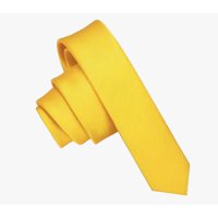 Riqui - Corbata Delgada Seda Amarilla