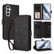 thumbnail image 1 of Funda Cartera Mariposa para [Samsung Galaxy A05s] con Soporte y Cremallera Negro, 1 of 6