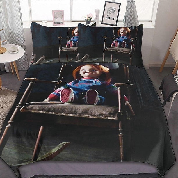 Bride of Chucky3-Piece Bedding Set Duvet Cover Set Soft Wa And Comfortable Soft Bed Set with