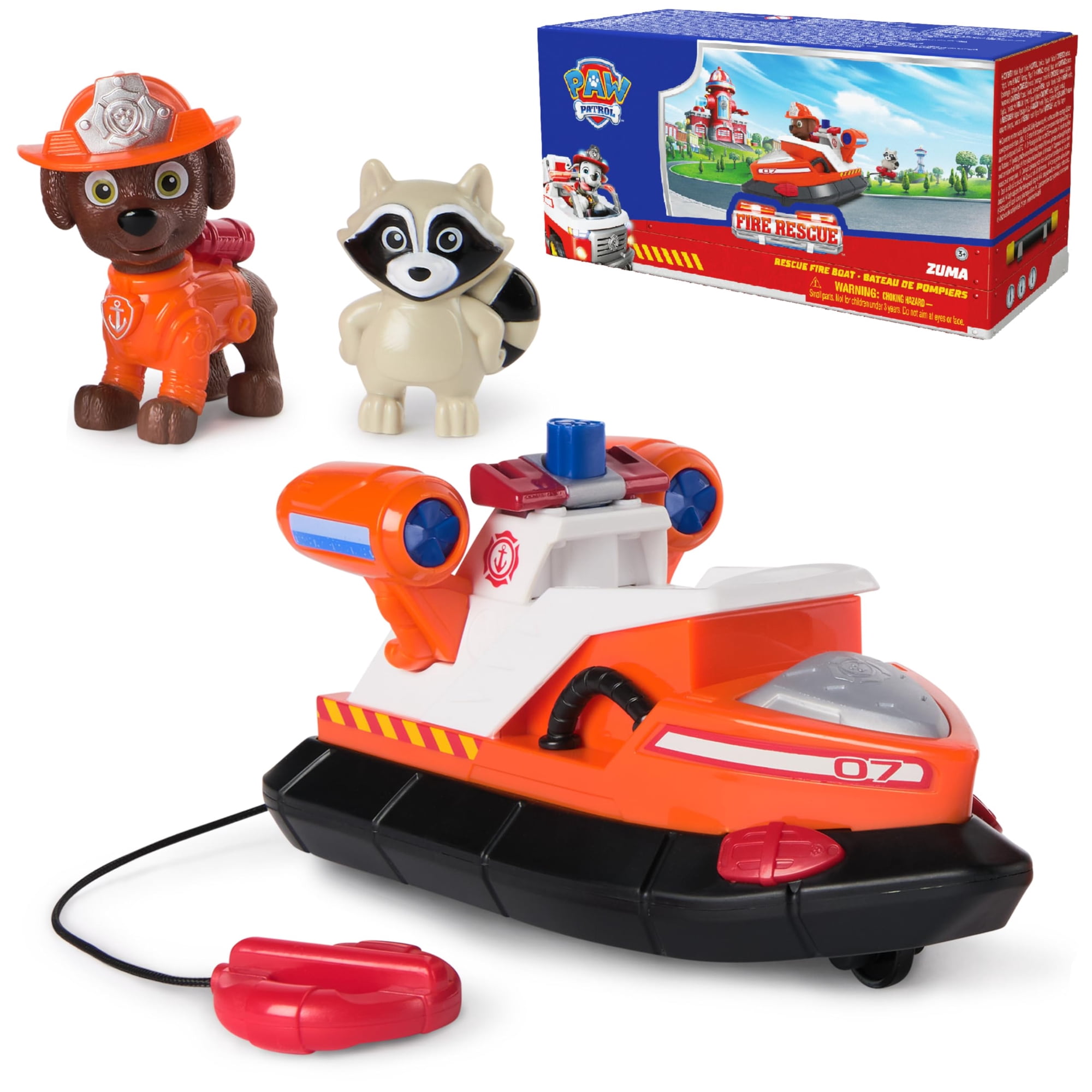 Bote De Bomberos Toy Paw Patrol Fire Rescue Zuma Con Figura