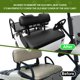 thumbnail image 2 of Funda de asiento NOKINS para EZGO TXT/RXV impermeable negra, 2 of 6