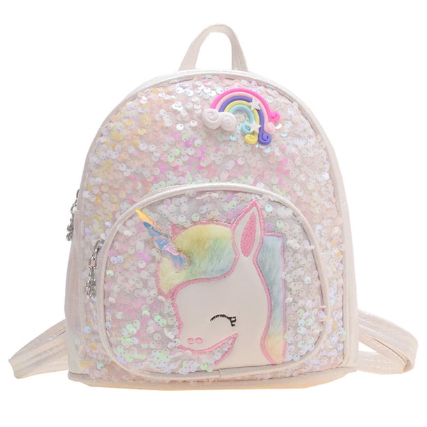 Shining Schoolbags Princess Girls Backpack Bling Glitter Backpacks Kindergarten Sequins School Bag Children Unicorn Book Bags