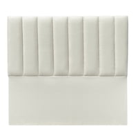 Espacio Hogar - Respaldo Tubular Vertical Queen Lino Crema