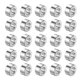 thumbnail image 1 of Paquete de 25 separadores de acero inoxidable 3/8" de diámetro interior x 3/4" de diámetro exterior x 3/8" de longitud, casquillo de tornillo, acabado liso, separador de metal redondo, 1 of 6