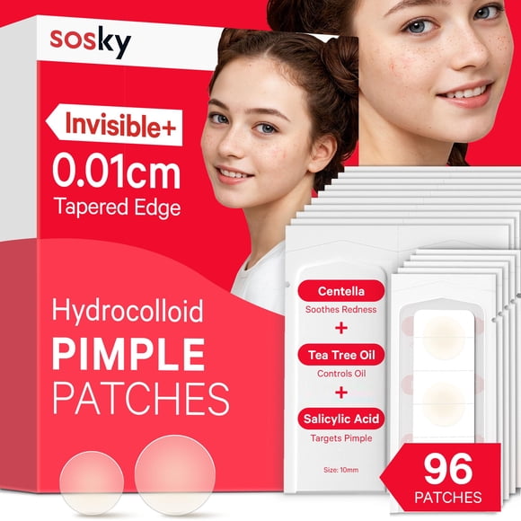 Parches para espinillas Sosky Invisible Hydrocoloid con ácido salicílico