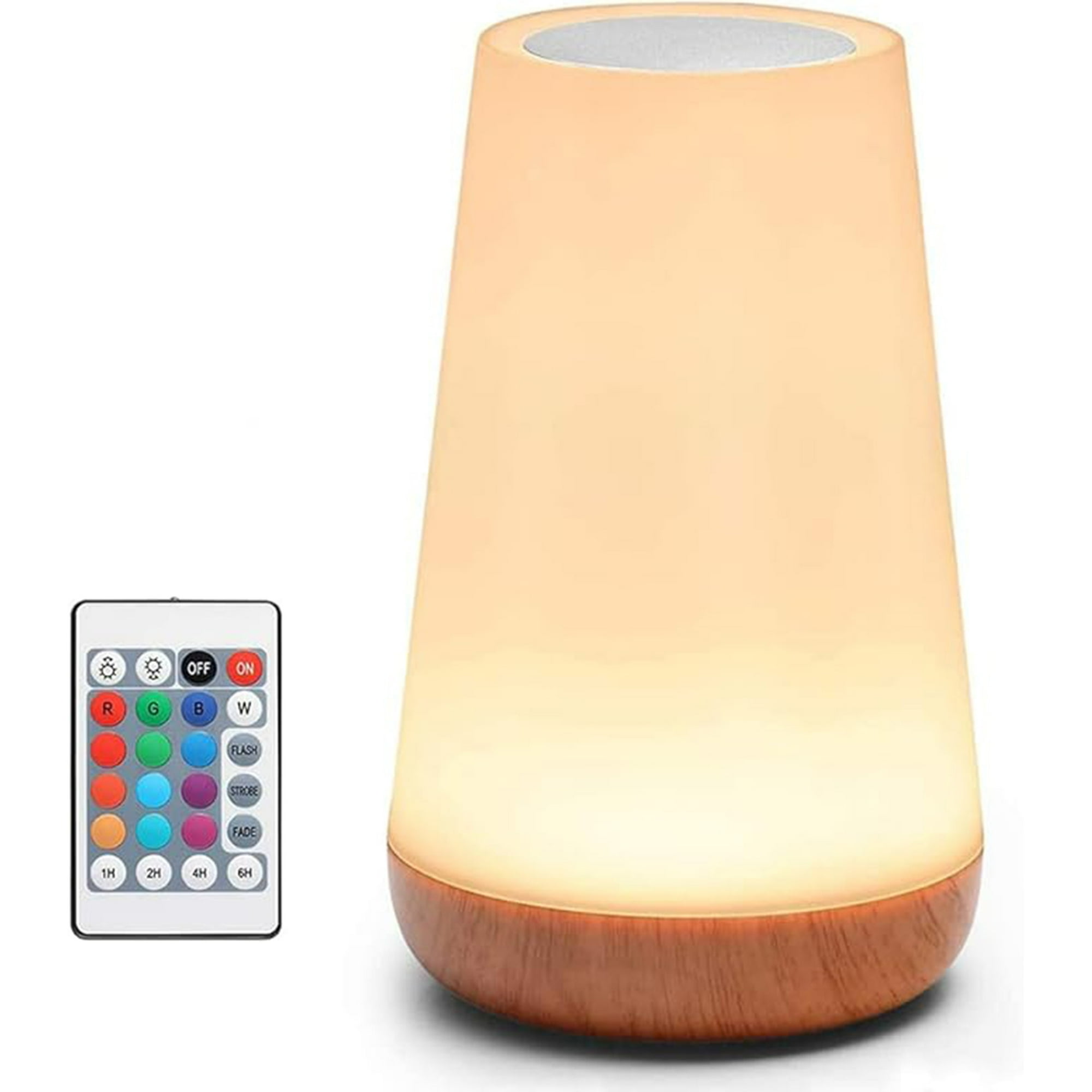 Veatool - Lámpara De Noche Táctil Recargable Con 13 Colores Led - Lámpara De Mesa Inteligente Rgb Con Control Remoto Y Función De Temporización - Ideal Para Cuartos