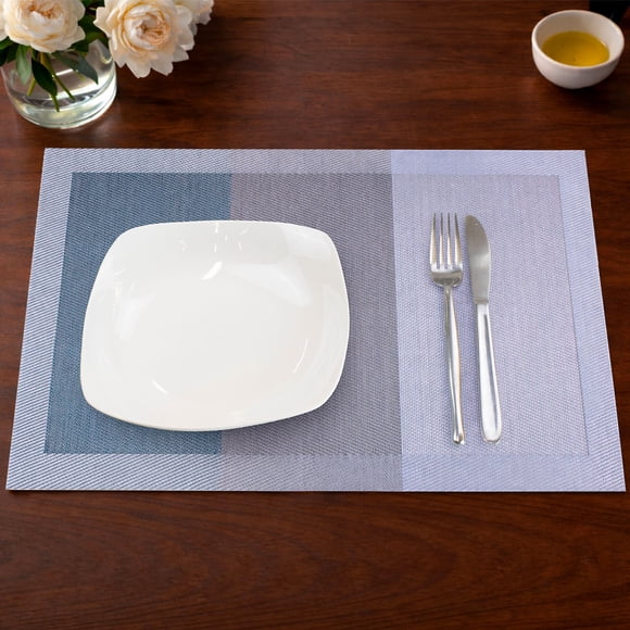 Pack 6 Individuales de mesa Nautica Home 45x30cm degrade azul