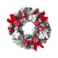 Bothyi - Guirnalda De Navidad Para Puerta, Telón De Fondo, Porche, Vacaciones, Corona Navideña Artificial, 30 Cm De Diámetro