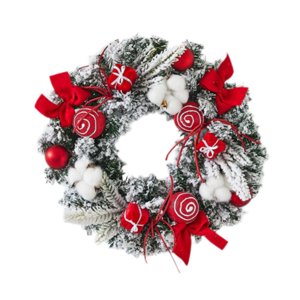 Bothyi - Guirnalda De Navidad Para Puerta, Telón De Fondo, Porche, Vacaciones, Corona Navideña Artificial, 30 Cm De Diámetro