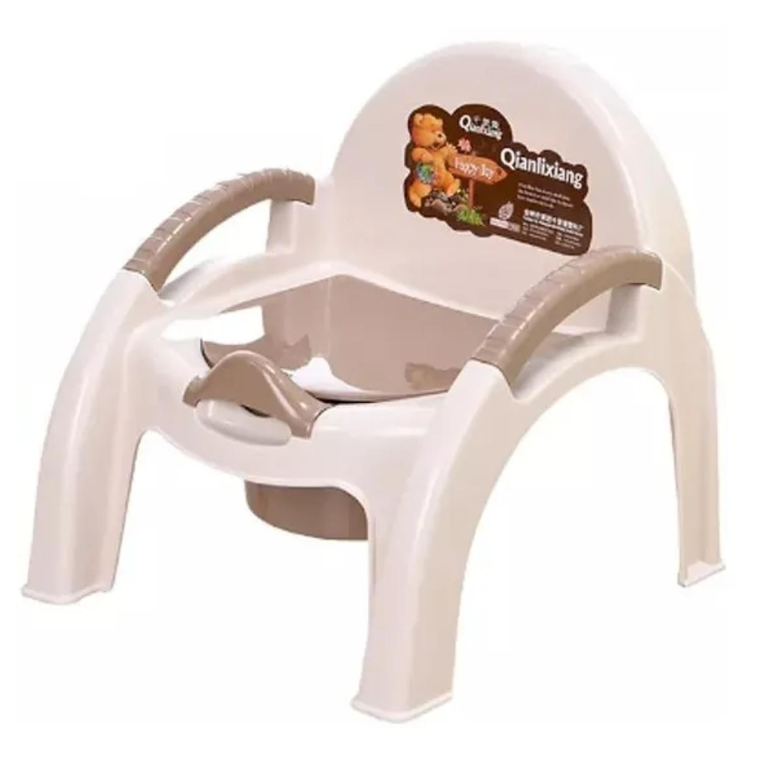 Genérico - Pelela Silla De Bebes Baño Tapa Desmontable Blanco Cafe