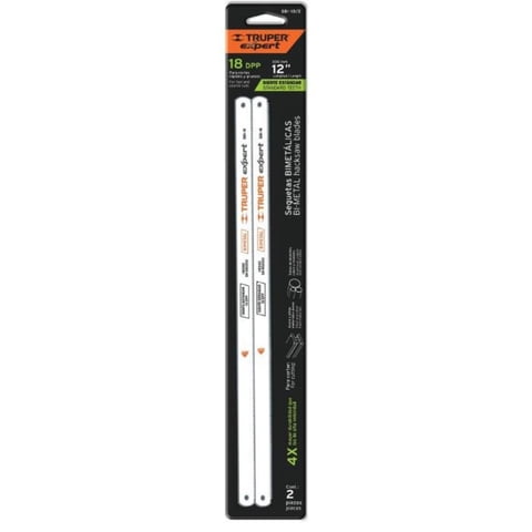 Truper - Set De Sierras Bimetal Expert 2Un. 12"" 18 Dpp