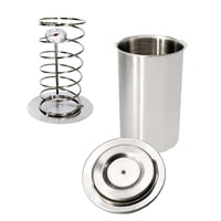 Magideal - Sandwichera De Prensa De Carne De Material Acero Inoxidable Con Termómetro, 18 Cm/7,1 Pulgadas, Diámetro 10 Cm/3,94 Inc Fácil De Operar Herramientas De