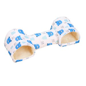 Ioensy - Cama Túnel Para Hámster, Escondite Para Cobayas, Erizo Azul