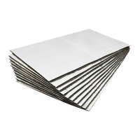 Magideal - 10 Alfombrillas Aislantes Acústicas Y Térmicas Para Coche, Láminas Aislantes De Aluminio, Almohadillas Adhesivas De Protección Térmica Para Interior Y