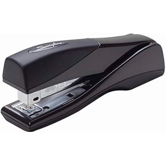 Engrapadora Optima Grip Negra Sin Atascos 25 Hojas