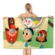 thumbnail image 1 of Ahoy Piratas Toalla de playa de secado rápido con diseño temático, regalo para mujeres y niñas, ideal para cumpleaños, fans, amantes de la música, uso en la playa o al aire libre, 78 × 180 cm, 1 of 6