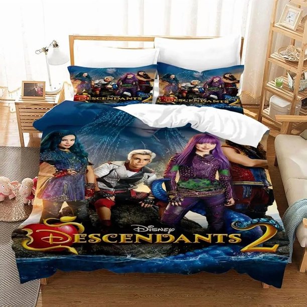 Hot Sale Descendants Bedding Set,Girls Adult Single Twin Queen Size,Duvet Cover Pillowcase Bedding Birthday Gift