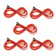 thumbnail image 2 of Cable de cuerda de salto de repuesto Cable de cuerda de velocidad de salto con tapas laterales Rojo, 2 of 5