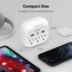 thumbnail image 4 of Extensor de enchufe BN-LINK Multi Plug, paquete de 2 con 3 puertos USB, 4 of 8
