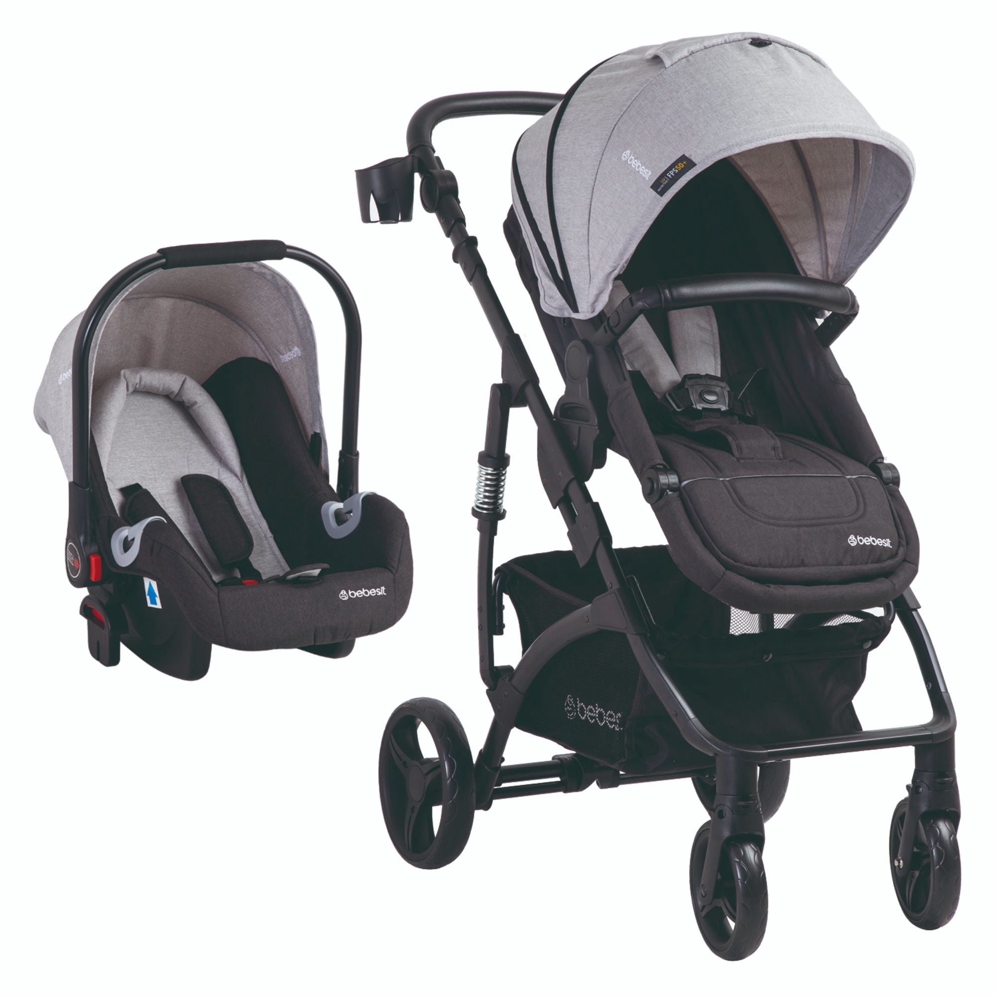 Coche travel system explorer lx Gris