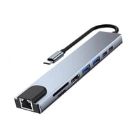 Eon - Hub Adaptador Usb Tipo C 8 En 1 Para Macbook Windows Lan