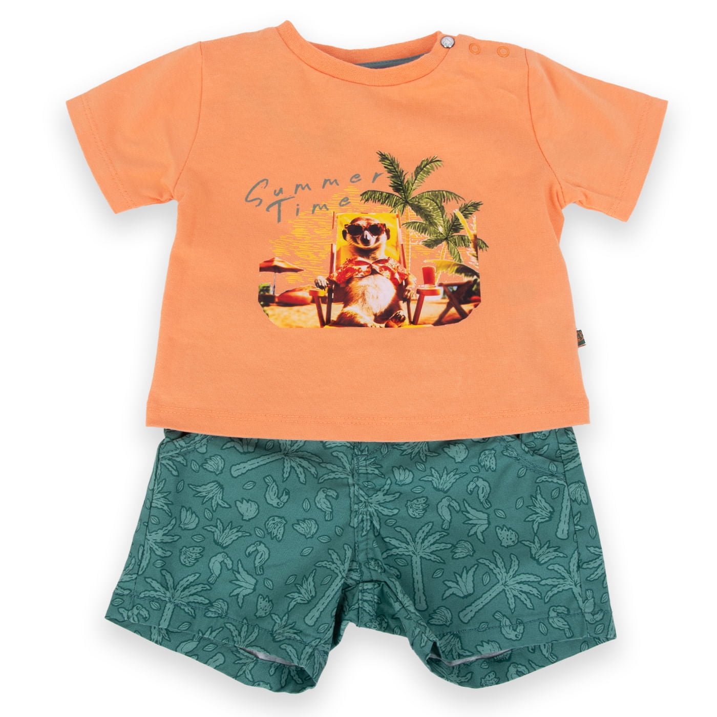 Conjunto Bebe Niño Naranjo Pillin