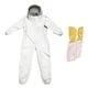 thumbnail image 3 of Mono De Traje De Apicultura Con Guantes, Traje De Bata De Granja Para Exterior, Interior, Granja, XL, Guantes De Lona, 3 of 5