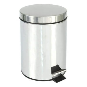 Genérico - Papelero Basurero Acero Inoxidable Pedal Cubo Interior Tapa