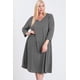 thumbnail image 2 of Vestido Con Cuello En V Y Bolsillos Ocultos Talla 2xl, 2 of 6