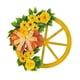 thumbnail image 2 of Corona De Primavera Rueda De Madera Amarilla, 2 of 3