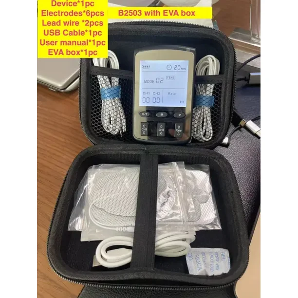 Homeuse TENS EMS Therapy Pain Relief Electrodes Pad Pulse Muscle Stimulator Acupuncture Back Neck Pain Relief Personal Tens Unit
