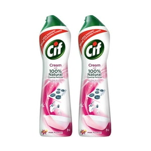 Limpiador De Superficies Cif Pink Multiusos Con Fragancia Floral De 2 X 500 Ml