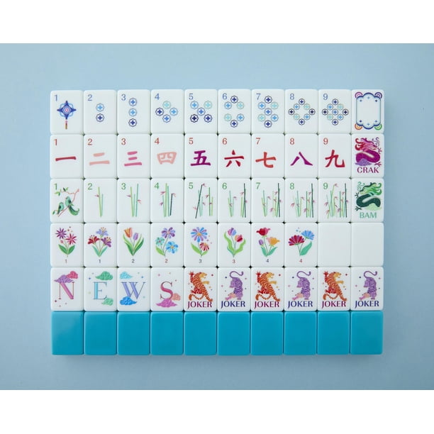 Mahjong De Banderas Nacionales – Set Portátil De 65 Fichas, Ideal Para Viajes, Picnics Y Noches Familiares