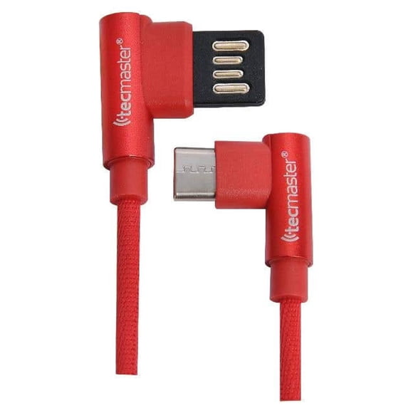 Cable Usa A Tipo C 90rojo 1mt