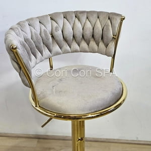 Cori Cori - Pack 4 Taburetes Queen Velvet Gold Beige
