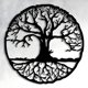 thumbnail image 2 of Cuadro árbol de la vida 48 cm MDF, 2 of 3