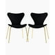 thumbnail image 1 of Pack 2 Sillas Jlove Velvet Gold - Negro, 1 of 3