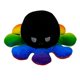 thumbnail image 2 of Juguete De Peluche De Pulpo Reversible De Doble Cara, Vida Marina, Blanco A Negro, 2 of 5