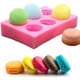 thumbnail image 3 of Paquete de 2 moldes de silicona 3D para macarrones, fondant, hamburguesas, velas, muffins, decoración de pasteles y cupcakes, chocolate, dulces, arcilla polimérica, mini jabones y bombas de baño., 3 of 7