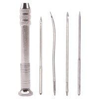 Bothyi - Juego De Agujas De Punzón De Costura De Cuero Pu Reemplazables En Casa Para Principiantes De Lona De Zapatos Sin 10 Agujas