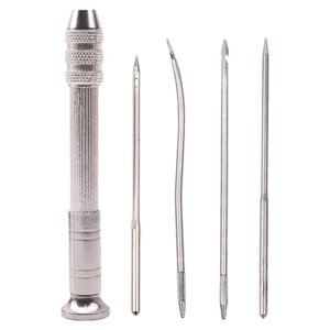 Bothyi - Juego De Agujas De Punzón De Costura De Cuero Pu Reemplazables En Casa Para Principiantes De Lona De Zapatos Sin 10 Agujas