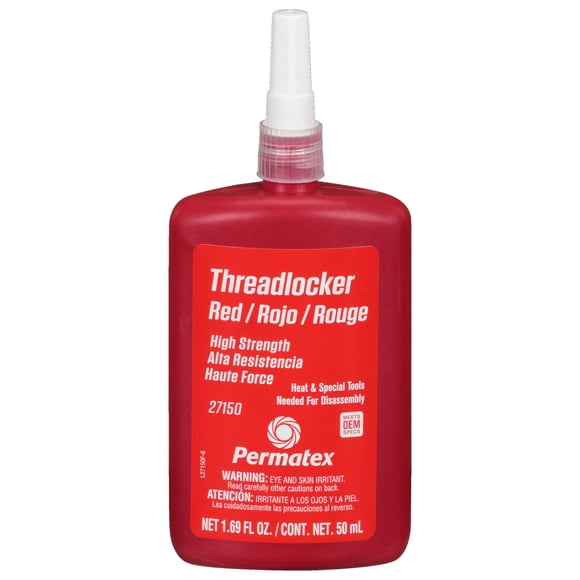 Permatex Fijador de Roscas Alta Resistencia Rojo 50mL No. 27150