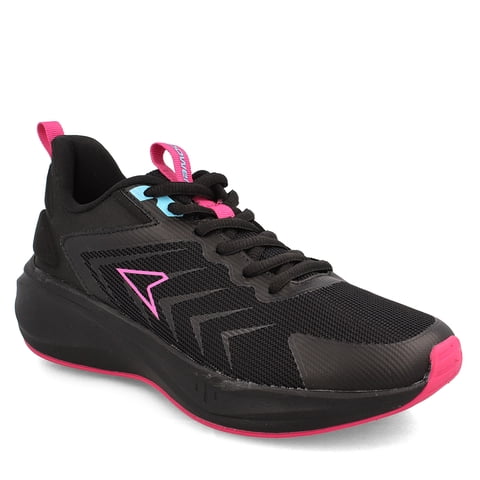 Zapatilla Mujer Power Swift Negro-Rosado