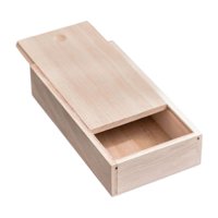Magideal - Caja De Madera Con Tapa Deslizante, Estuche De Madera, Caja De Lápices Vacía, Almacenamiento Para El Hogar, Estuche De Joyería Sin Terminar Para Bodas 168 X 95 X 5 Cm