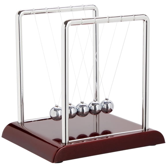 Juguete Newton's Cradle Juvale Silver, acero inoxidable, 18 x 15 x 18 cm