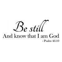 Rienda Libre Graphics - Decomural Be Still Bible Verse Ws-42976