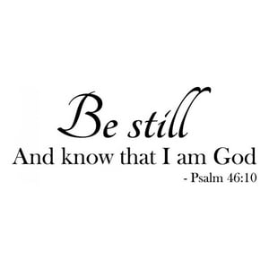 Rienda Libre Graphics - Decomural Be Still Bible Verse Ws-42976