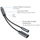 thumbnail image 3 of Adaptador de auriculares y cargador USB C a 3,5 mm, puerto de carga USB C PD 3.0 2 en 1 a conector de audio auxiliar y cable de carga rápida, 3 of 5