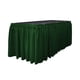 thumbnail image 1 of Table Skirt LA Linen Polyester Popelín, 17 pies x 29 pulgadas, Hunter Green, 1 of 2